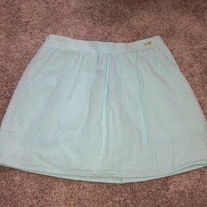 Lilly Pulitzer seersucker skirt